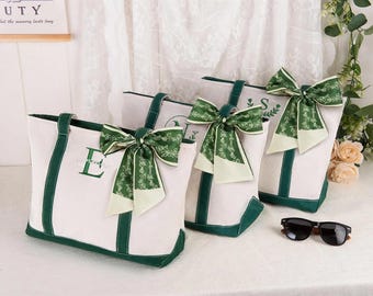 Bolsa de lona bordada personalizada, presente personalizado para madrinhas, bolsa para despedida de solteira