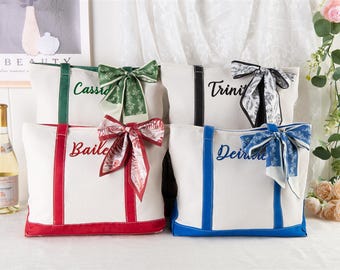 Bolso Playa Inicial Bolso Lona Personalizado Inicial - Grande Con Bordado, Ideal Regalo Mujer, Playa, Viaje Bolso Inicial Bordada