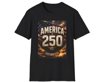 America 250 Shirt, 1776-2026 Patriotic USA Flag Tee, Fourth of July Gift