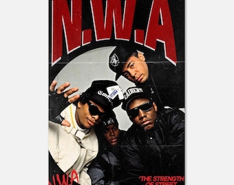 Eazy E Portrait | NWA | Lyrics | Print | Poster | Wall Art