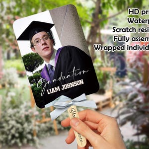 Class of 2025 Graduation Photo Fan, Custom Congrats Grad Hand Fans, Personalized Grad Fans, Graduation Party Favors, College Graduation Gift