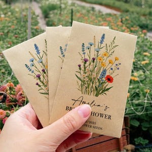 Confezione di semi di fiori selvatici, bomboniere per addio al nubilato, bomboniere personalizzate per gli ospiti dell'addio al nubilato, bomboniere con semi personalizzate per la festa dell'addio al nubilato, bomboniere all'ingrosso
