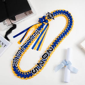 Corona de graduación con nombre personalizado, corona de graduación con nombre personalizado de la clase de 2025, corona de cinta hecha a mano, regalo de graduación, corona tejida