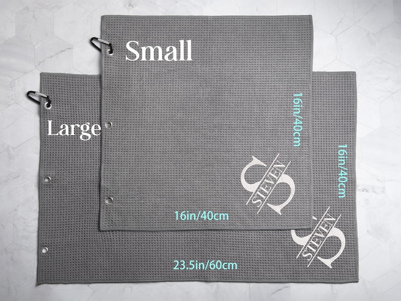 Embroidered Golf Towel, Personalized Golf Gift, Microfiber image 12