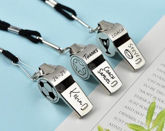 Personalized Sport Gift for Coach，Personalised Whistle with Engraving,Sports gifts Christmas Gifts,Teacher Appreciation Gifts for Coach