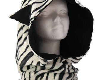 Scarf hood customizable cat ears Meow