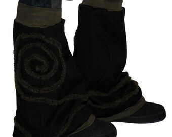 Customizable gaiters with wool spirals