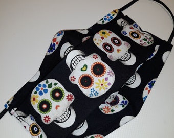 Masque à plis adulte ou junior calavera