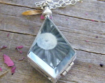 keepsake photo locket sterling silver unique kite shape exclusive to pure rox jewels