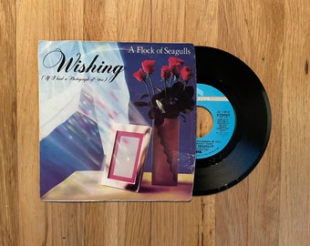 A Flock of Seagulls - Wishing (If I Had A Photograph of You) 7 inch 45 Single 1983 Vinyl Record New Wave Pop Synth