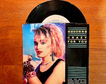 Madonna Crazy For You b/w Berlin - No More Words 7" 45 RPM Single Vinyl Record