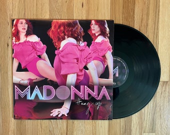 Madonna - Hung Up 4 Track Double LP Vinyl Record 12" DJ Remixes 2005 UK Pressing