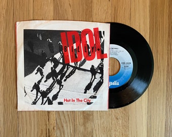 Billy Idol - Hot in the City 7" 45 RPM 1982 Single Vinyl Record Rock Hit