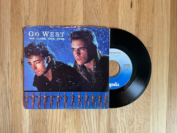 Vinyl Record Go West We Close Our Eyes 7 Inch 45 Single 1985 Pop New Wave  Synth -  Ireland