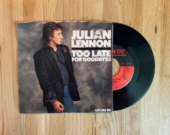 Julian Lennon - Too Late For Goodbyes 7 inch 45 Single 1984 Pop Rock Hit Vinyl Record
