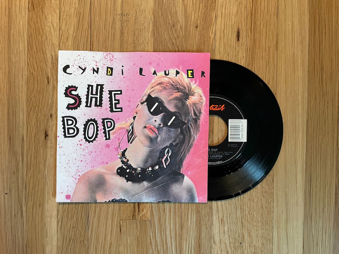 Cyndi Lauper She Bop 7 45 Single Vinyl Record 1984 Pop Etsy