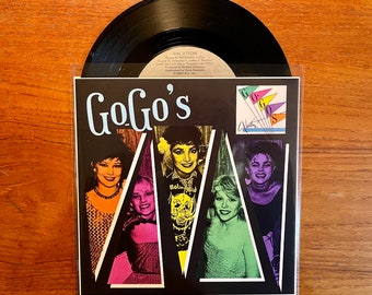 The Go-Go's - Vacation 7" 45 RPM Single 1981 Vinyl Record w/Custom Sleeve Art Girl Group Pop Hit Belinda Carlisle