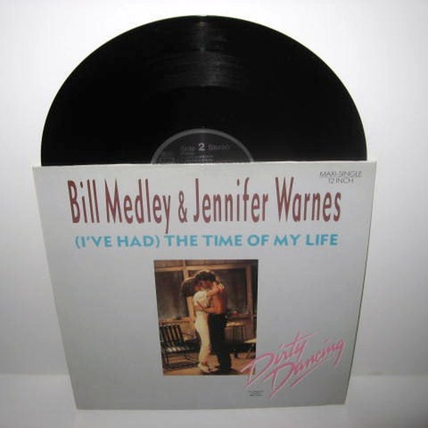 Vinyl Record Theme from Dirty Dancing - Bill Medley & Jennifer Warnes 12" Maxi Single 1987 IMPORT