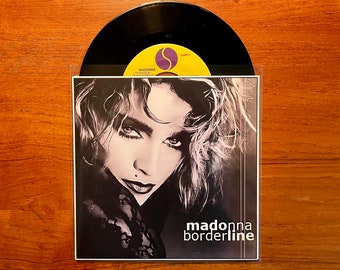 Madonna - Borderline 7" 45 RPM Single 1983 Vinyl Record w/Custom Sleeve Art