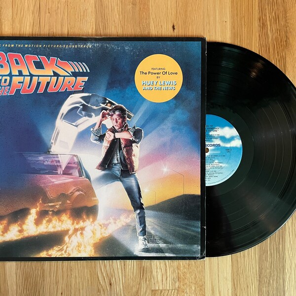 Vinyl Record Album Back To The Future Orignal Soundtrack LP 1985 Michael J. Fox Classic