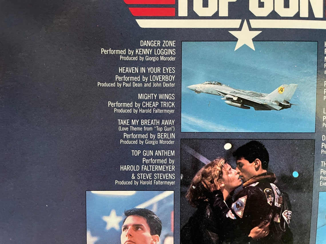 Vinilo Record Album Top Gun Original Soundtrack LP 1986 Berlin Etsy