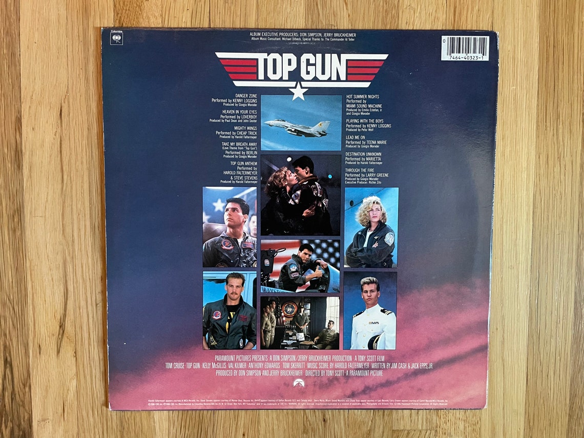 Vinyl Record Album Top Gun Original Soundtrack LP 1986 Berlin Etsy