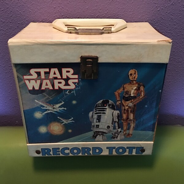 Vintage Star Wars Record Case 45s Carrier Box 7" Vinyl Storage 1982