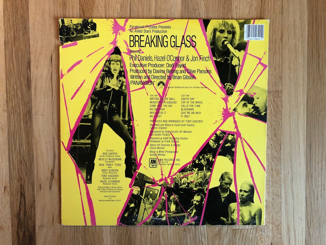 Vinyl Record Album Breaking Glass Original Soundtrack LP 1980 Etsy