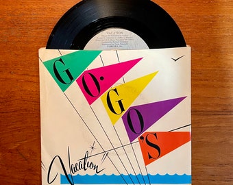 The Go-Go's - Vacation 7" 45 RPM Single 1981 Vinyl Record Girl Group Pop Hit Belinda Carlisle