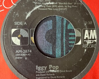 Vinyl Record Iggy Pop - Cry for Love b/w Winners and Losers 7" 45 RPM 1986 Single Punk Rock Icon