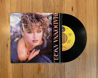 Madonna - Angel Double A Side 45 7 inch Vinyl Record Single 1985 Pop Dance