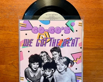 Go-Go's - We Got The Beat 7" 45 RPM Single 1981 Vinyl Record w/Custom Sleeve Art Girl Group Icons