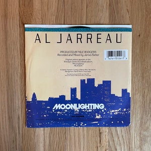 Al Jarreau Moonlighting 7 45 RPM Single Vinyl Record 1987 TV Series Theme image 2