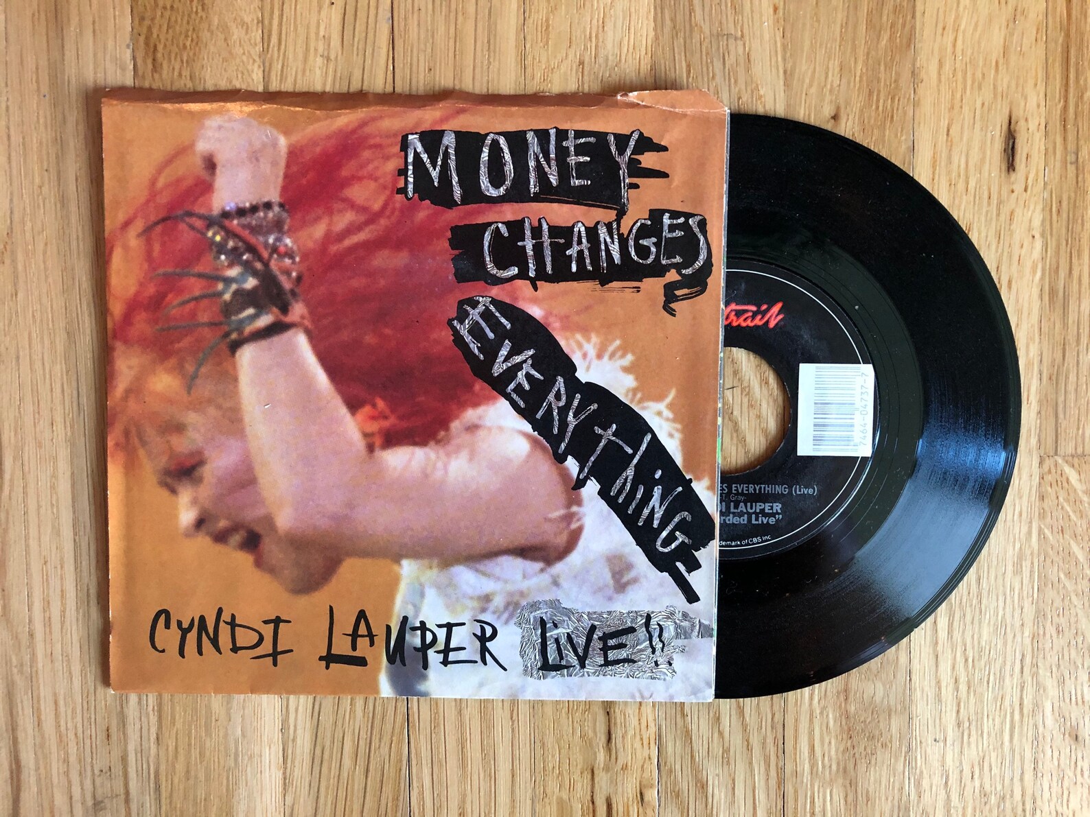 Vinyl Record Cyndi Lauper Money Changes Everything 45 Single Etsy