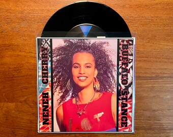 Neneh Cherry - Buffalo Stance 7" 45 RPM Vinyl Record 1988 Single w/Custom Sleeve Art