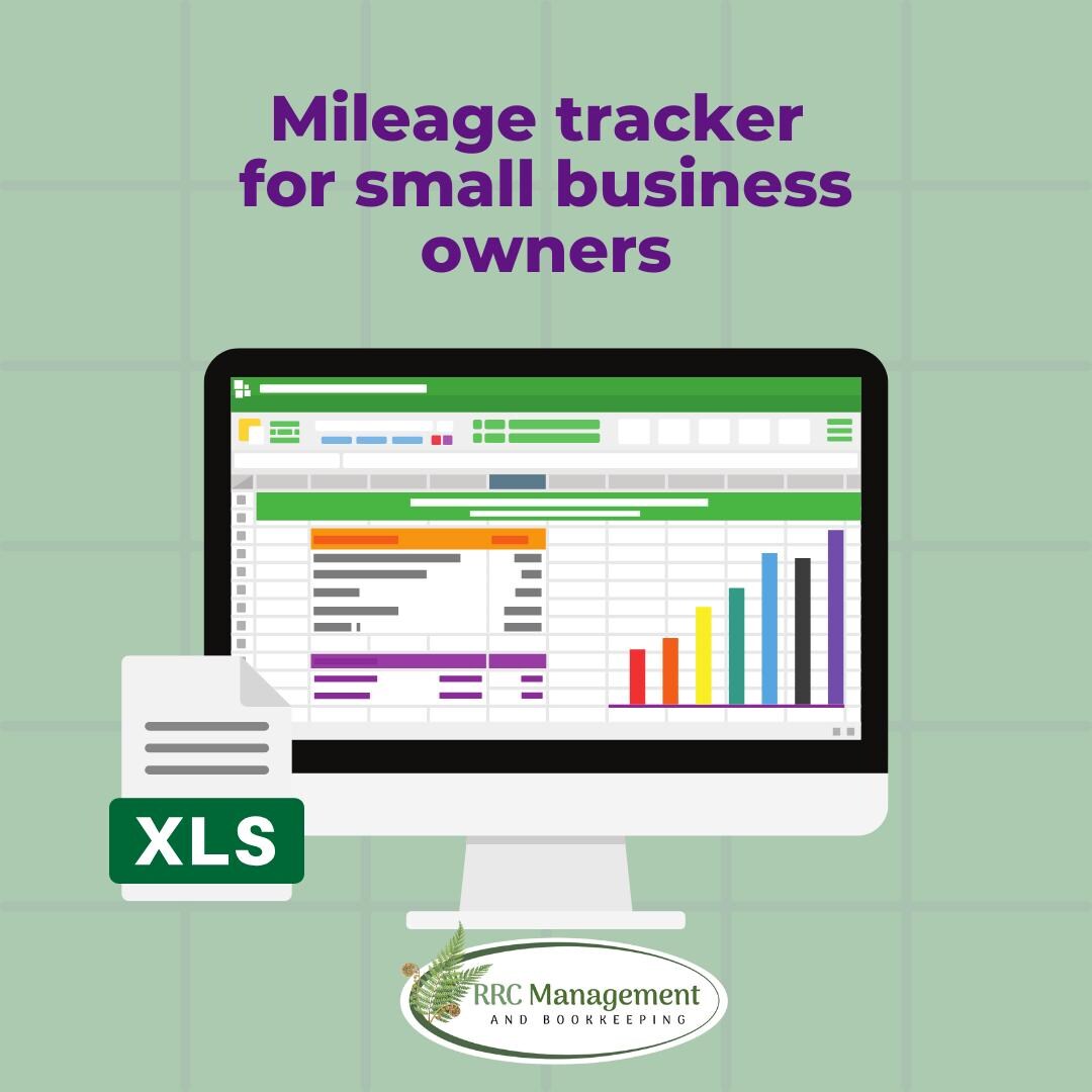 Small Business Mileage Tracker: Printable Excel Template - Etsy