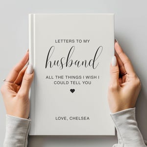 Loss Of Husband Grief Journal, Letters To My Husband Grief Notebook, Loss of Spouse Sympathy Gift, Grieving Wife Gift, Husband Remembrance