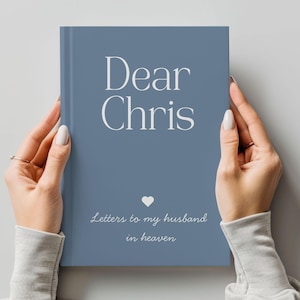 Loss Of Husband Grief Journal, Letters To My Husband in Heaven, Loss of Spouse Memorial Sympathy Gift, Gift for Widow, Husband Remembrance