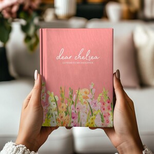 Diario personalizado "Cartas a mi hija", diario personalizado con el nombre de mi querida hija, libro de recuerdos para bebé, diario de regalo para mamá, regalo para baby shower