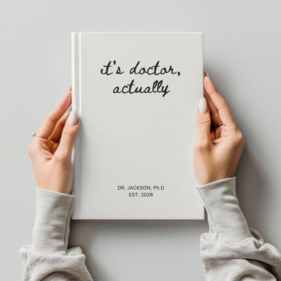 Personalized PhD Graduation Gift Journal: Doctorate Graduation Gift for Her Him, Custom Journal Gift for College Grad