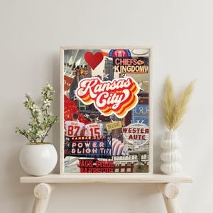 Kansas City Magazine Collage - Digitale Wandkunst für KC Fans