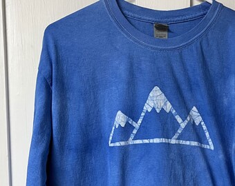 Mountain Shirt, Long Sleeve Hiking Shirt, Mens Mountain Shirt, Womens Mountain Shirt, Gift for Hiker, Ladies Mountain Shirt (L)