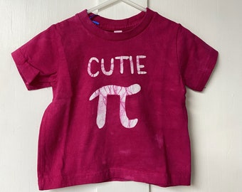 Kids Pi Day Shirt, Toddler Pi Day Shirt, Cutie Pi Shirt, Kids Math Shirt, Kids Cutie Pi Shirt, Nerdy Kids Shirt, Pink Pi Day (18 months)