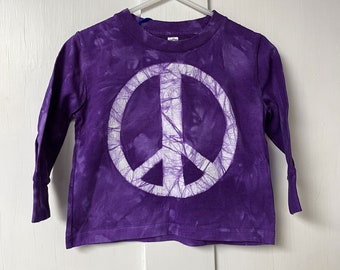 Kids Peace Sign Shirt, Boys Peace Sign Shirt, Girls Peace Sign Shirt, Purple Peace Sign Shirt, Purple Peace Kids Shirt (18 months)