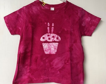 Second Birthday Shirt, Girls Second Birthday Shirt, Pink Cupcake Birthday Shirt, Pink Birthday Shirt, Boys Second Birthday Shirt (2T)