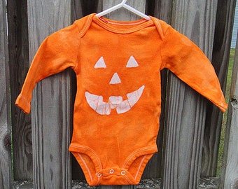 Halloween Baby Bodysuit, Baby Halloween Costume, Jack o Lantern Baby Bodysuit, Pumpkin Halloween Costume, Halloween Baby Shirt