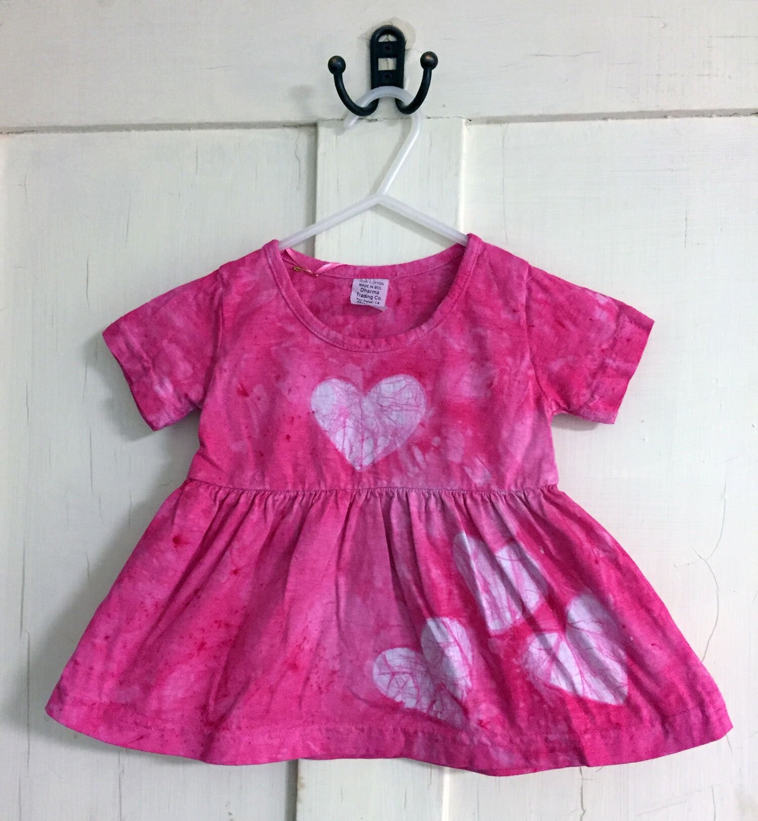bright pink girls dress