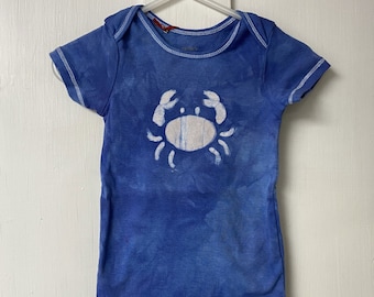 Blue Crab Baby Bodysuit, Crab Baby Gift, Crab Baby Shower, Baby Boy Crab Gift, Baby Girl Crab Gift, Maryland Crab Baby Gift (12 months) SALE