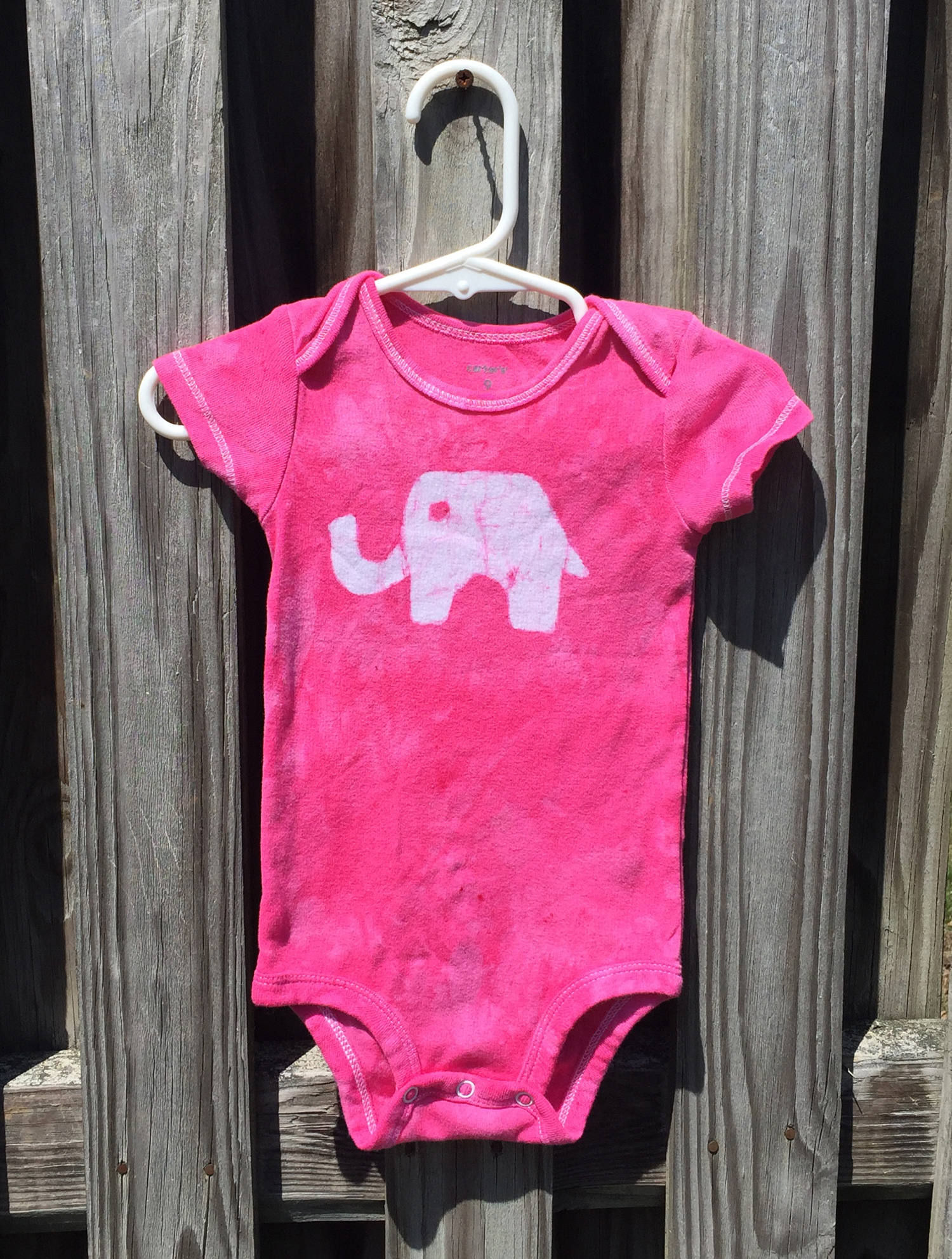 Elephant Baby Gift, Elephant Baby Bodysuit, Pink Elephant Bodysuit