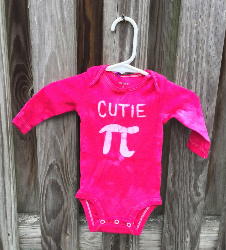 Pink Pi Day Baby Shirt 3 months Baby Girl Cutie Pi Cutie Pi Baby Bodysuit Hot Pink Cutie Pi Bodysuit Math Baby Gift Baby Girl Pi Day
